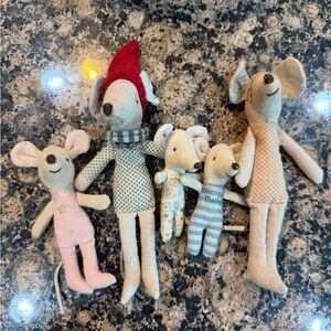 Maileg Mice family set of five